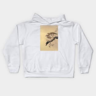 Hawk by Ohara Koson Kids Hoodie